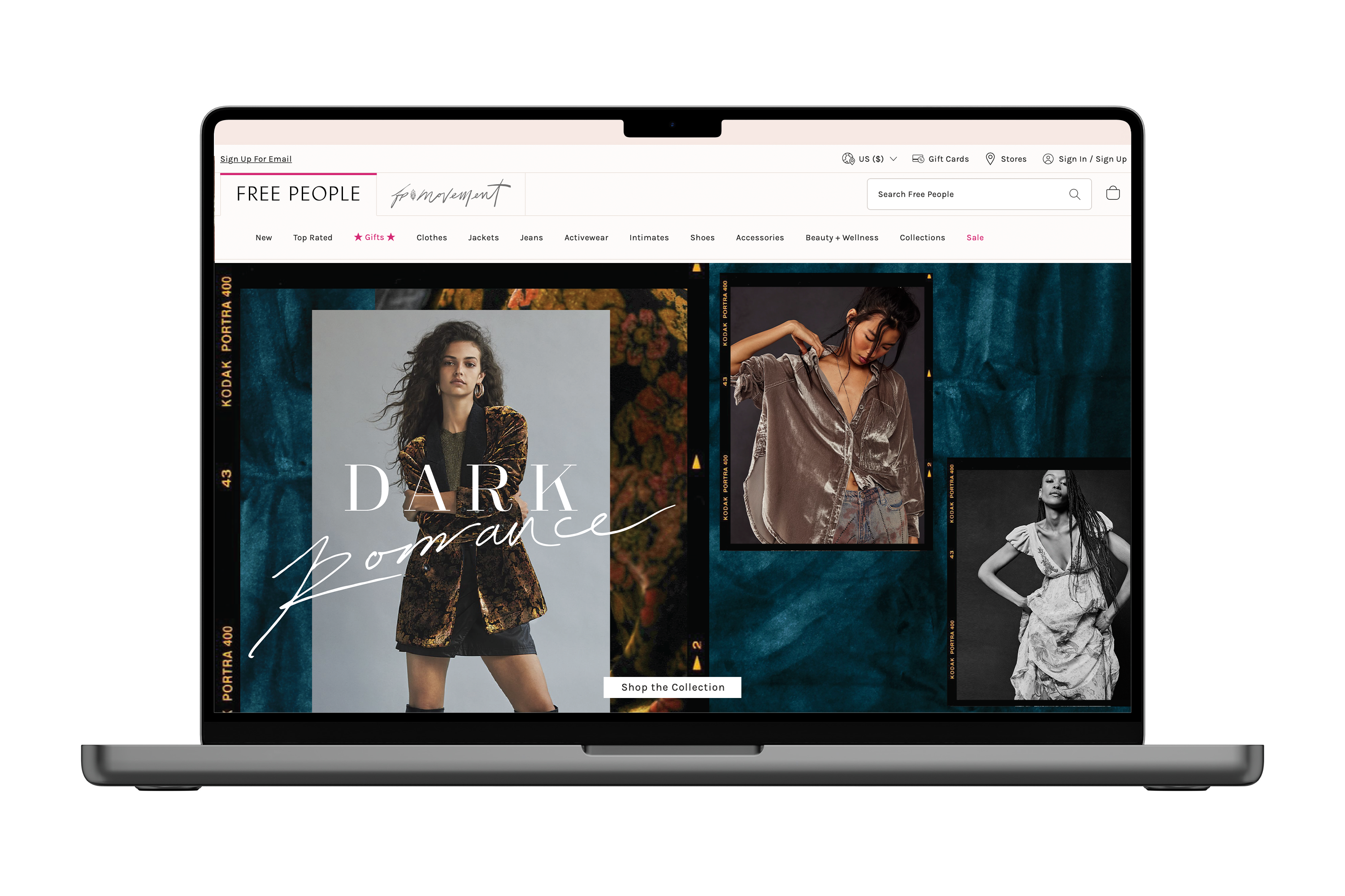 Free People Dark Romance landing page